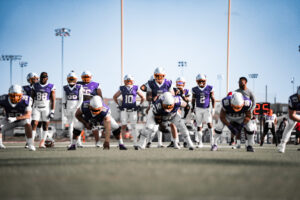 Capital City Bison offense pre-game