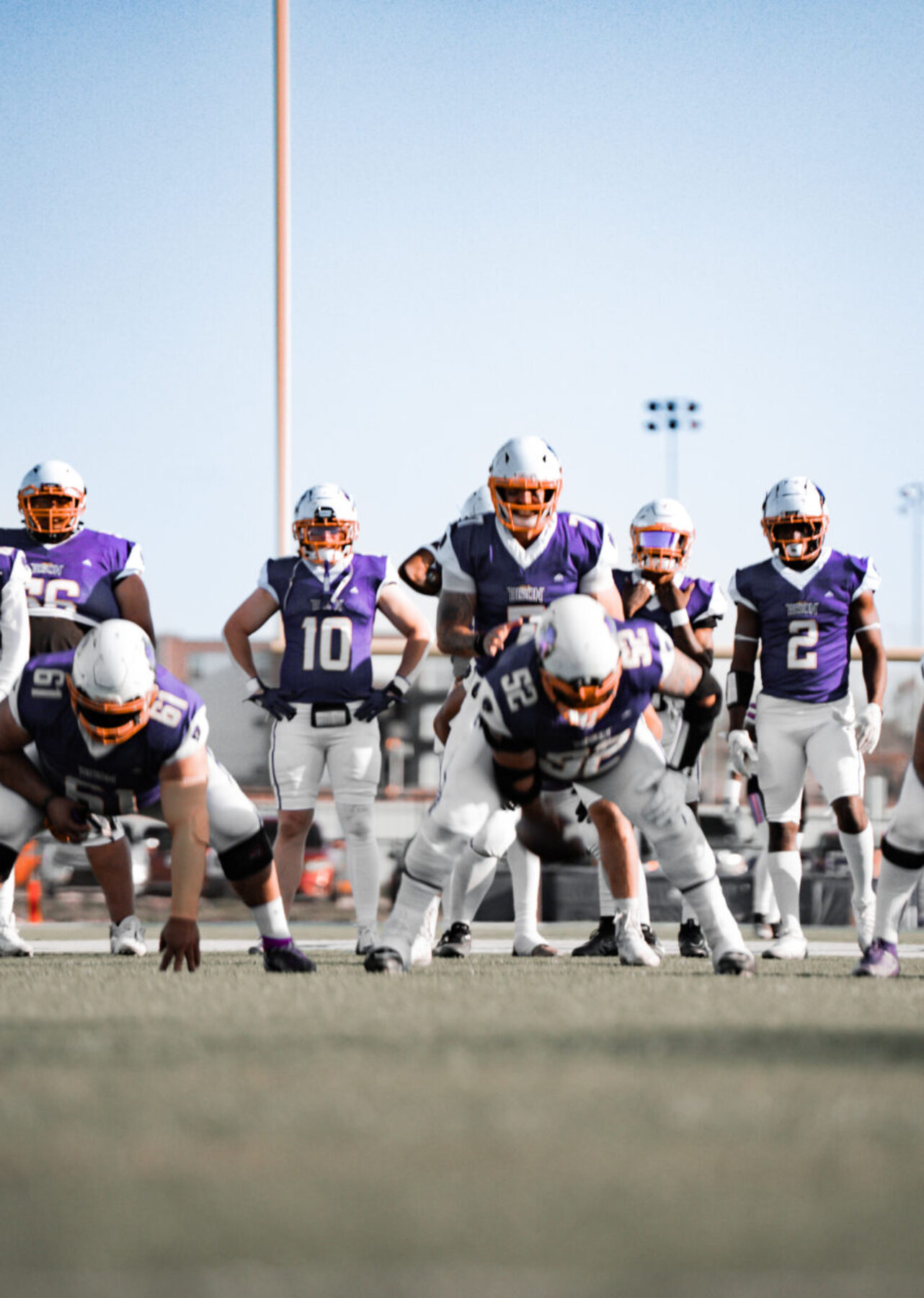 Capital City Bison offense pre-game